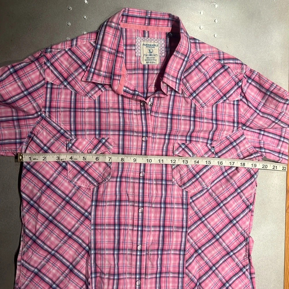 Panhandle Rough Stock Western Snap Button Shrit - Picture 6 of 9